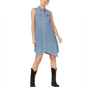 Wrangler Retro Women’s Denim Dress Western Cowgirl
